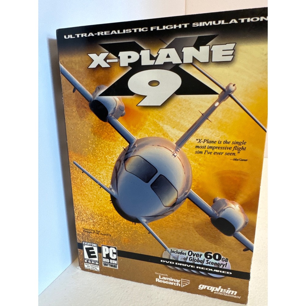 X-Plane 9 PC Flight Simulator Software Global Scenery Laminar Research Graphsim